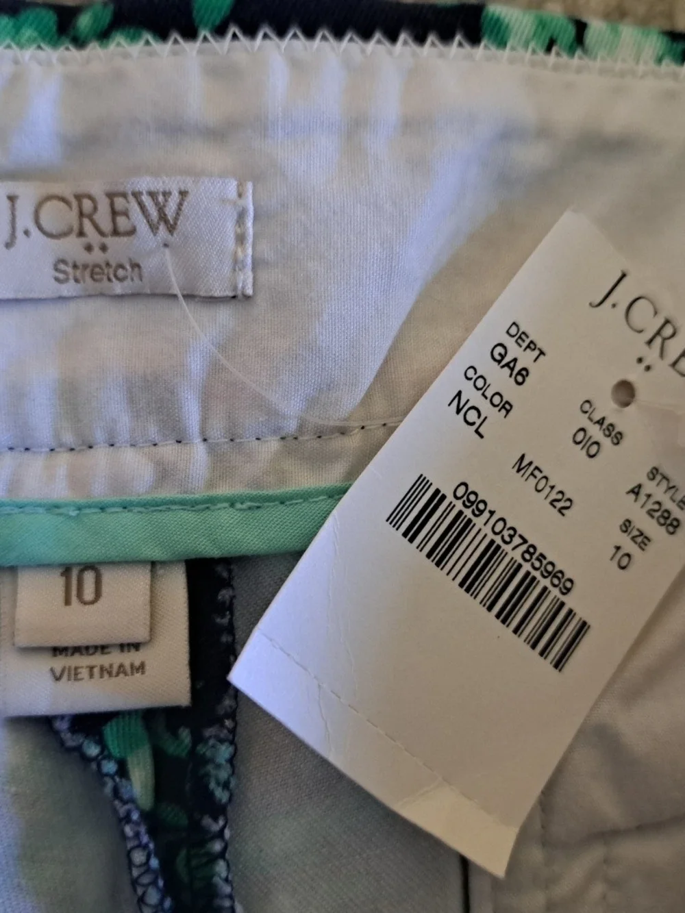 NWT J.CREW STRETCH CHINO CITY SHORTS SZ 10 - Picture 7 of 8